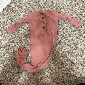 Jane ribbed Lou Lou knotted gown